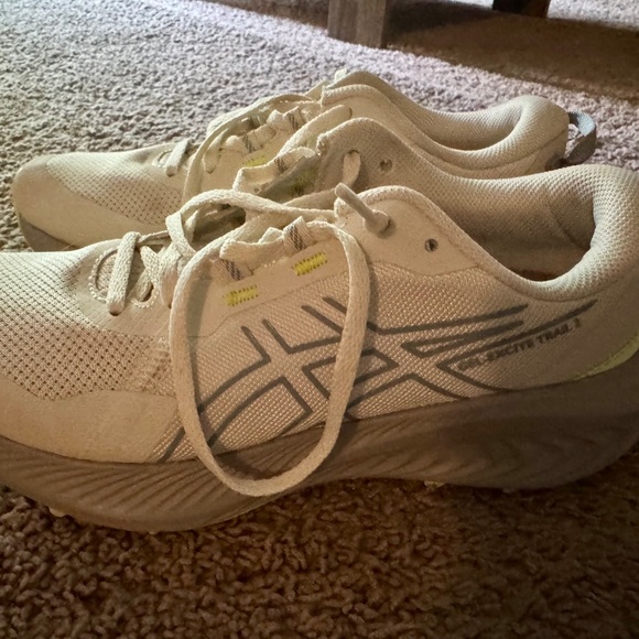 ASICS GEL-Excite Trail 2 Running Shoe - Women's Size 7, off white/grey/blue - Picture 3 of 4